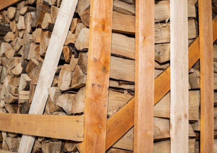 Brennholz Buche 25 cm 2 RM Palette - Premium-Brennholz für Kamin und Ofen