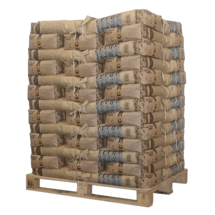 BADGER Pelletpalette – 65 Säcke à 15 kg